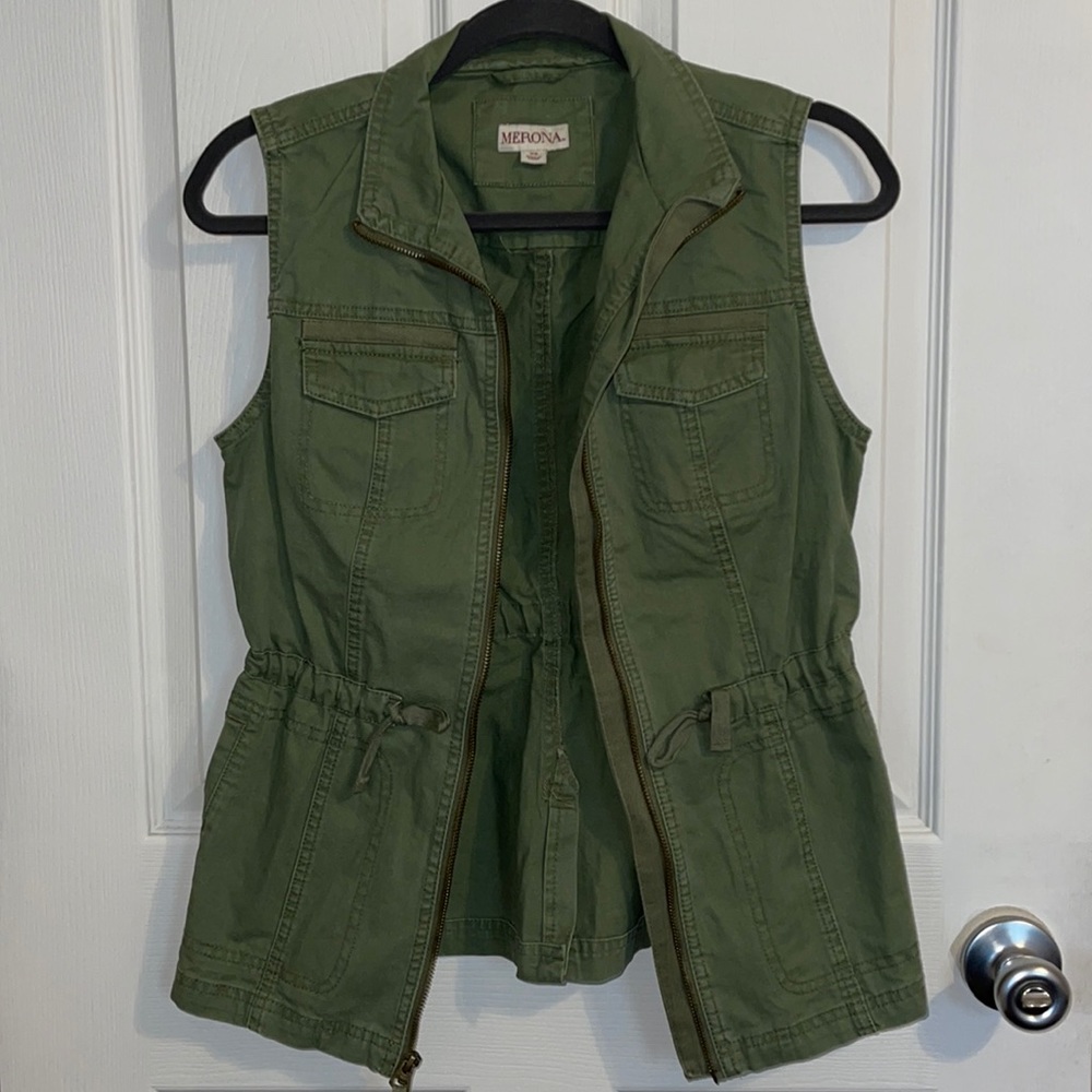 Army green vest